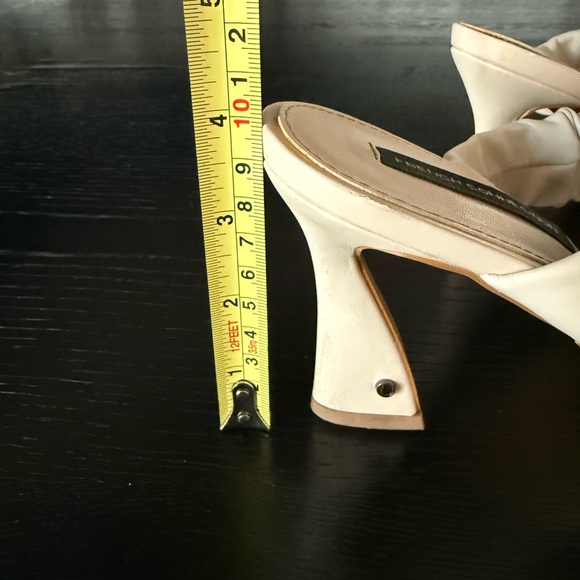 French Connection Ruffled Cream Heels - Picture 9 of 16